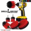 Drill Brush Power Scrubber By Useful Products 7 in W 5 in L Brush, Red R-542OMS-2L-QC-DB